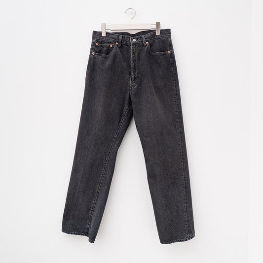 KAPTAIN SUNSHINE｜MEN　Skate Shoecut Denim Pants（BLACK USEDWASH）