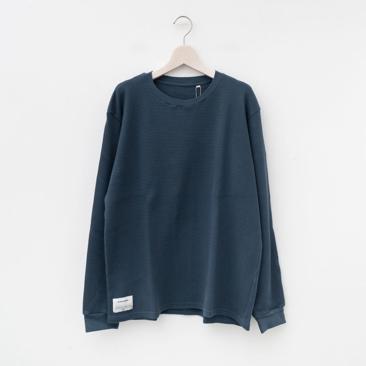 THE INOUE BROTHERS...｜UNISEX　Basic Waffle Crew Neck（NAVY）