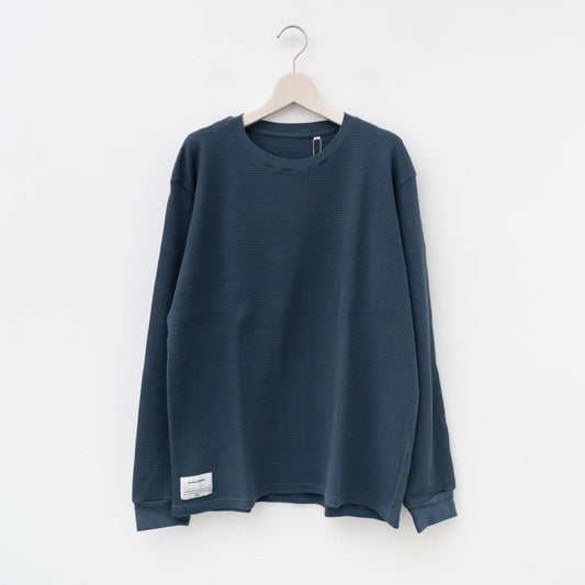 THE INOUE BROTHERS...｜UNISEX　Basic Waffle Crew Neck（NAVY）