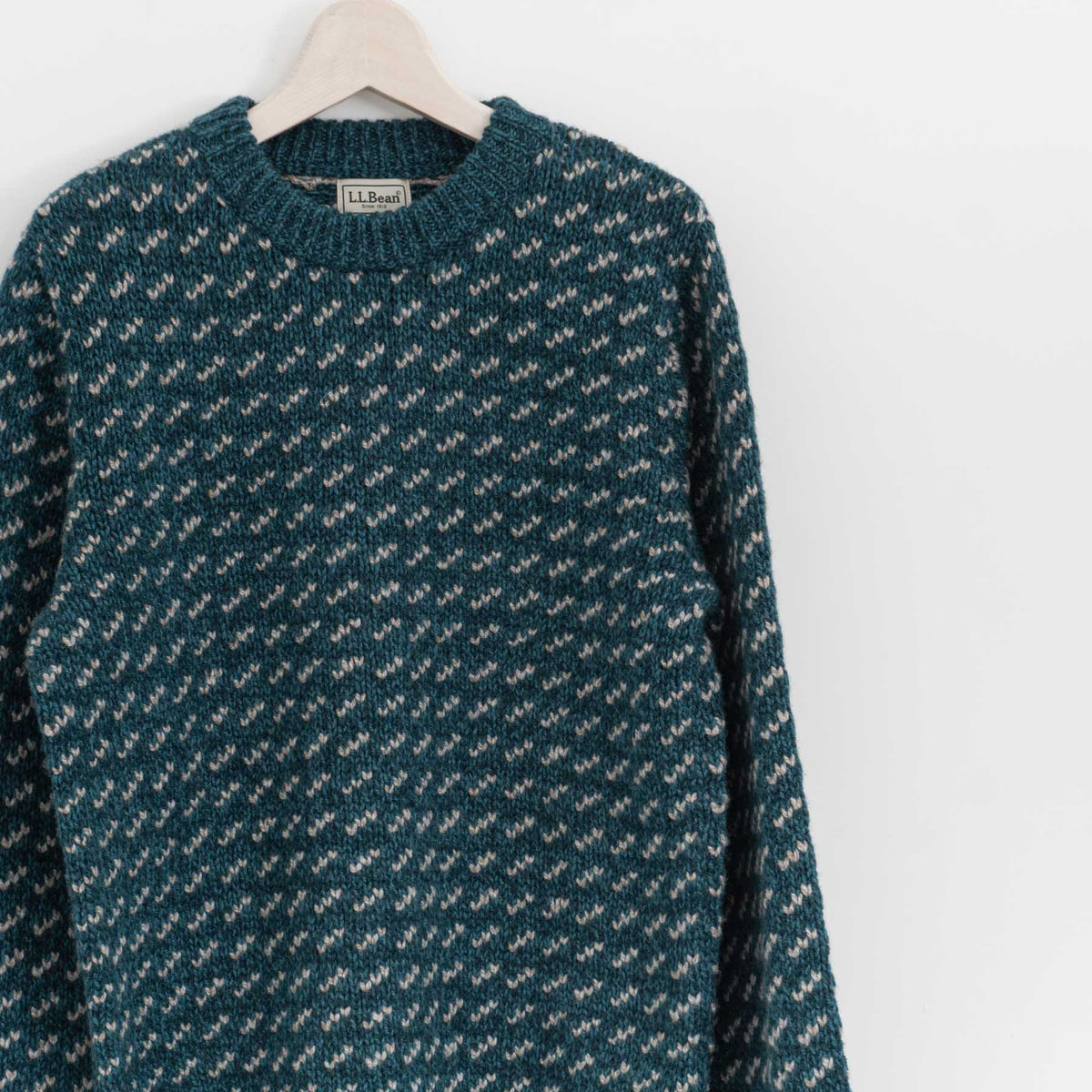 LL Bean｜WOMEN　BEANS CLASIC RAGGWOL CRW SWEATER BIRDSEY