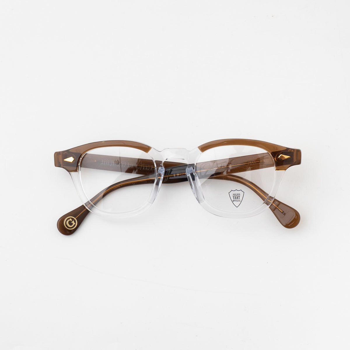 JULIUS TART OPTICAL｜AR (GOLD EDITION)（RED BROWN BROW-CLEAR）