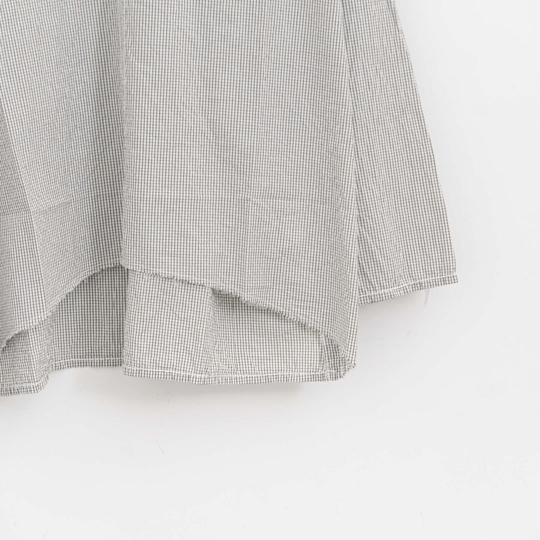 homspun /　ハイカウントクロス丸襟プルオーバーブラウス　col. チェック　252-5749-D