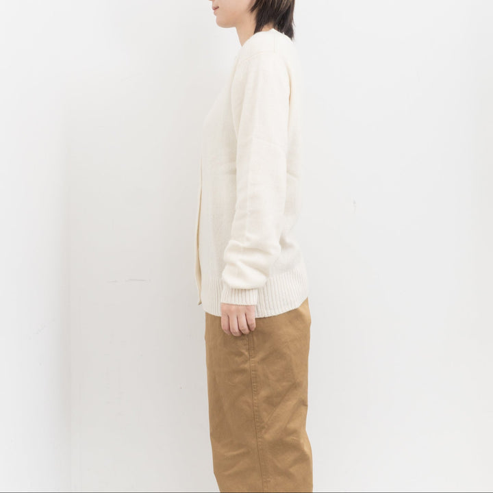 ANSPINNEN/　カシミヤ　クルーカーディガン ANS-WK00100