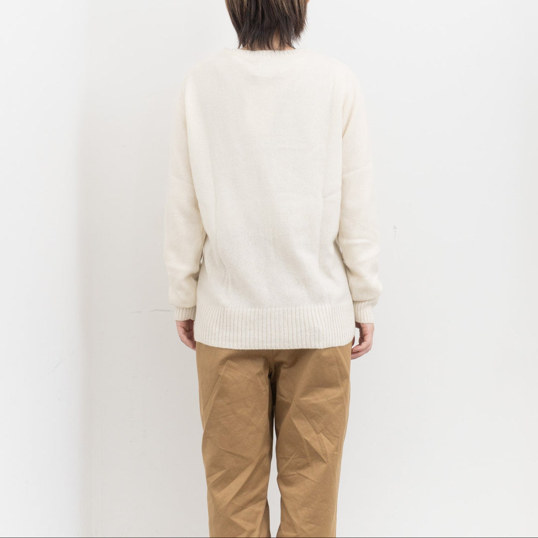 ANSPINNEN/　カシミヤ　クルーカーディガン ANS-WK00100