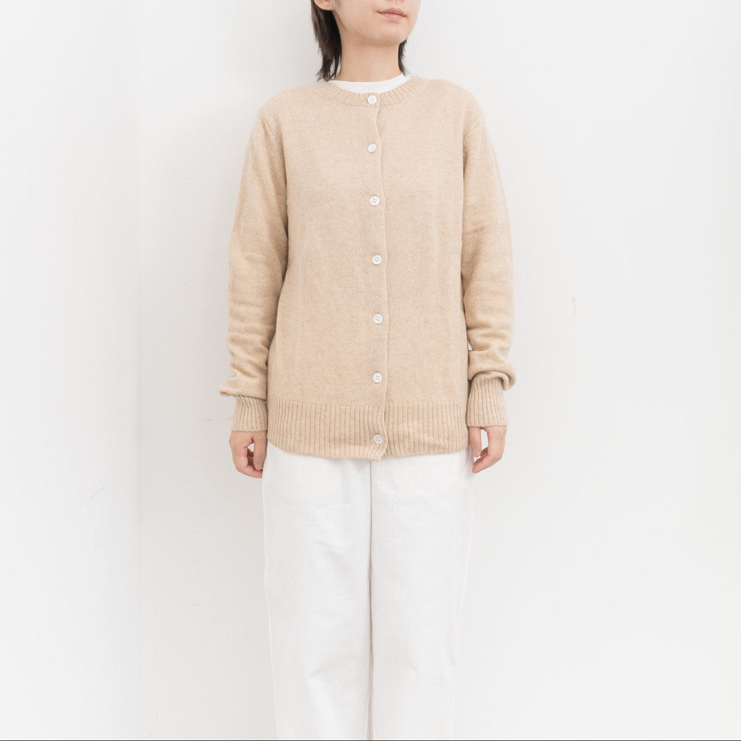 ANSPINNEN/　カシミヤ　クルーカーディガン ANS-WK00100