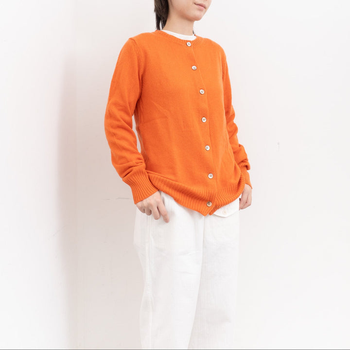 ANSPINNEN/　カシミヤ　クルーカーディガン ANS-WK00100