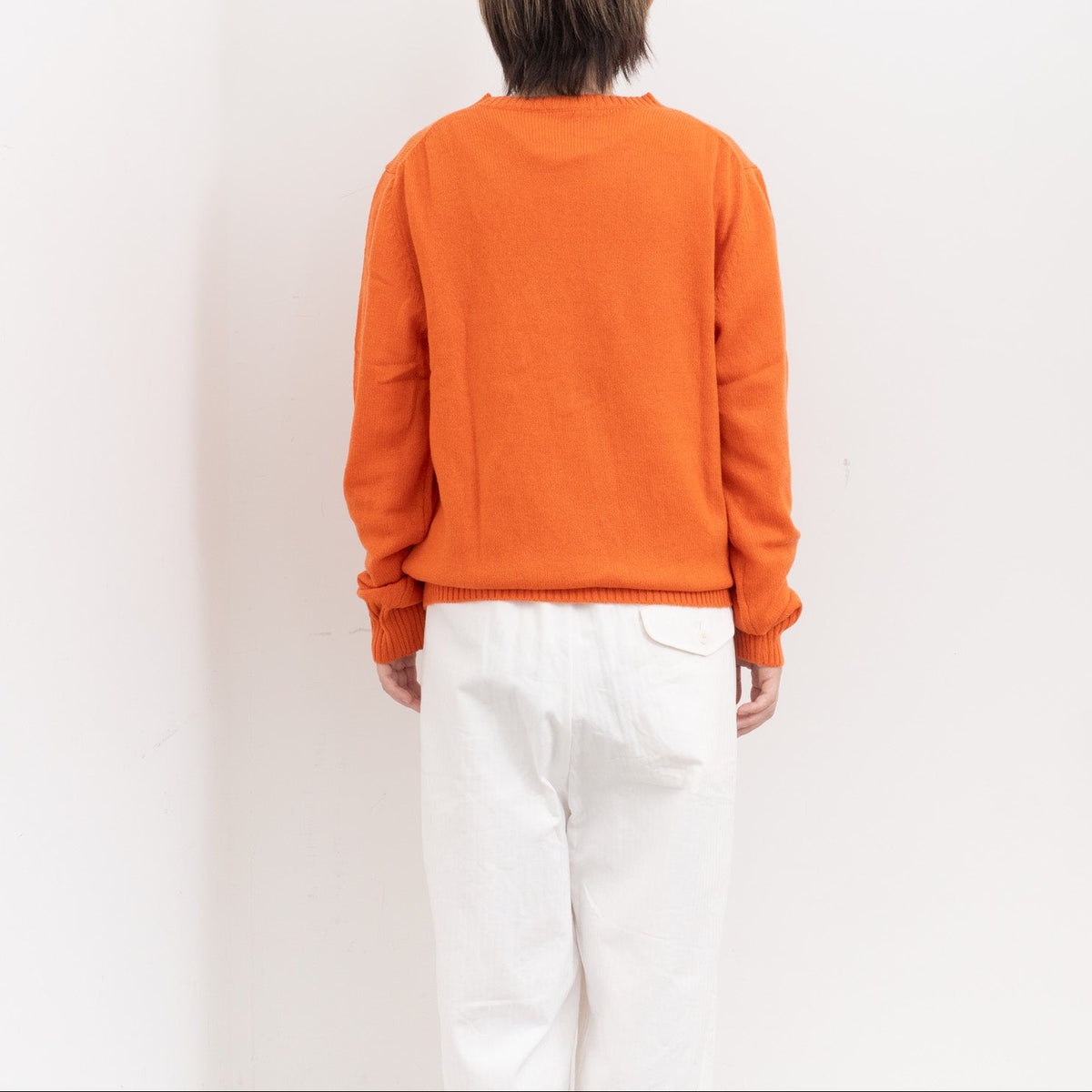 ANSPINNEN｜カシミヤクルーネックセーター col.off white　ANS-UK0071