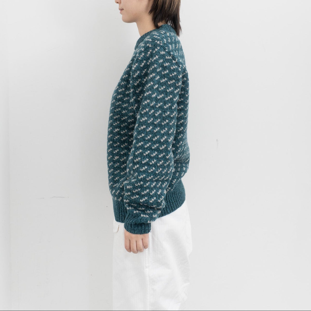 LL Bean｜WOMEN　BEANS CLASIC RAGGWOL CRW SWEATER BIRDSEY
