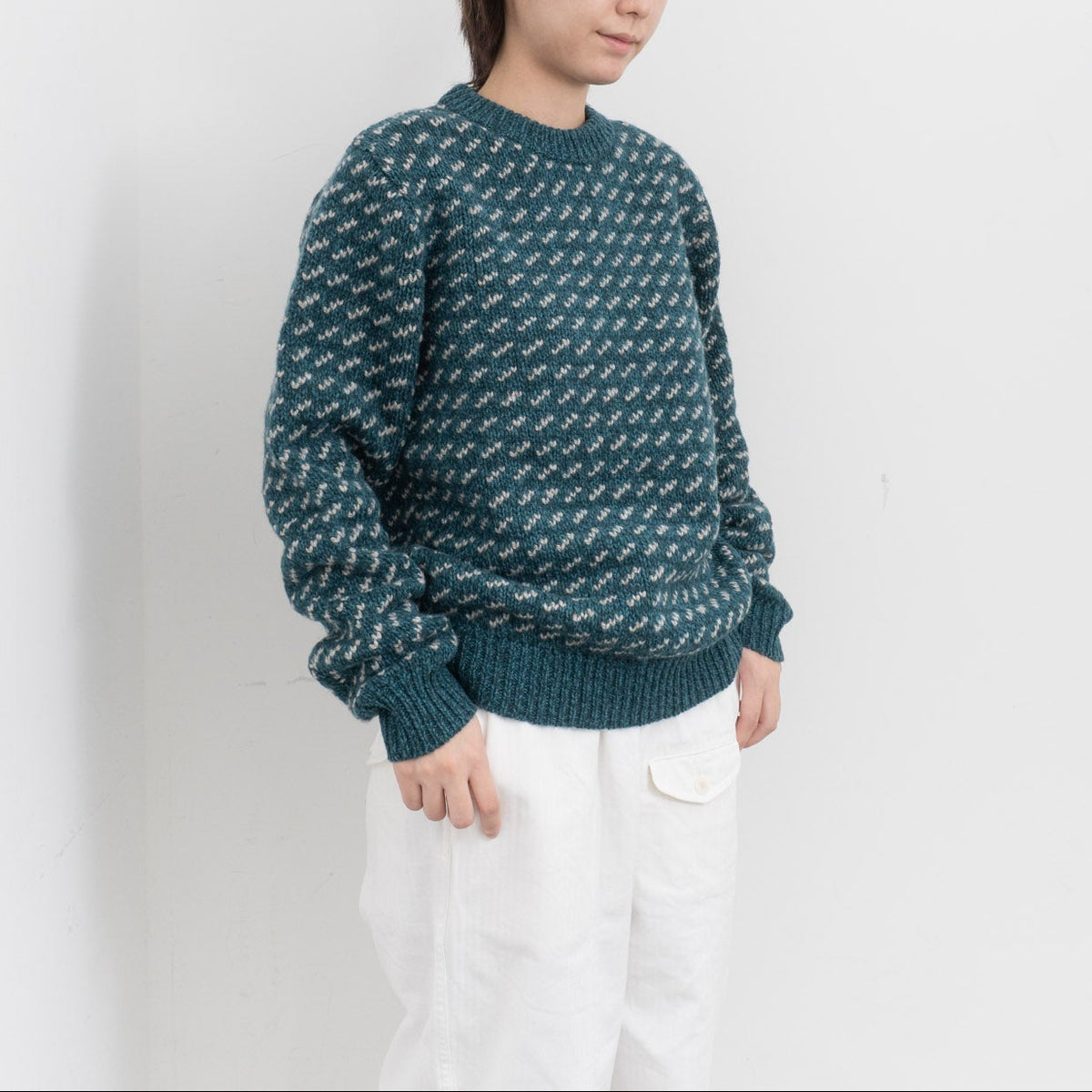LL Bean｜WOMEN　BEANS CLASIC RAGGWOL CRW SWEATER BIRDSEY