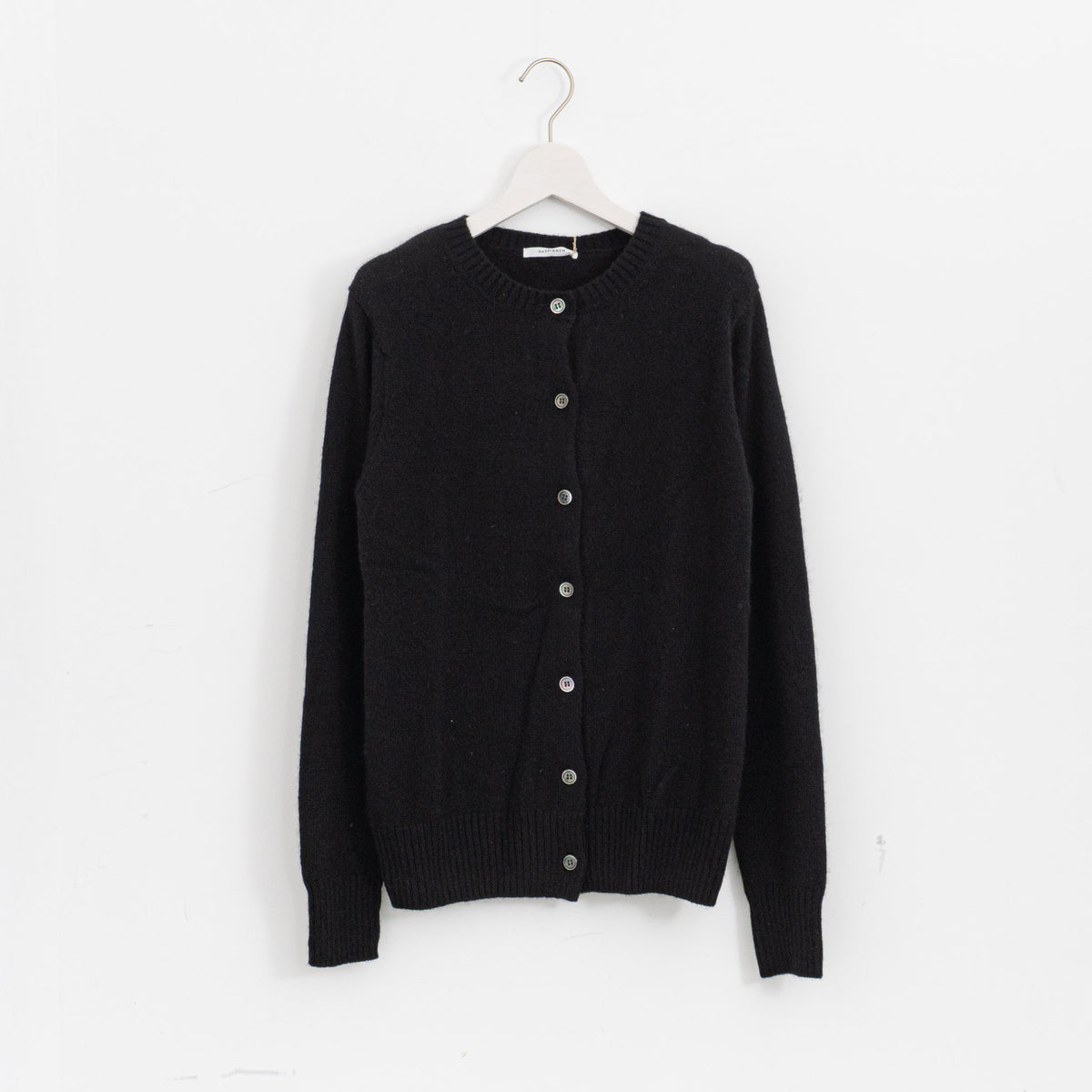 ANSPINNEN｜カシミヤ　クルーカーディガン ANS-WK00100（99.black）