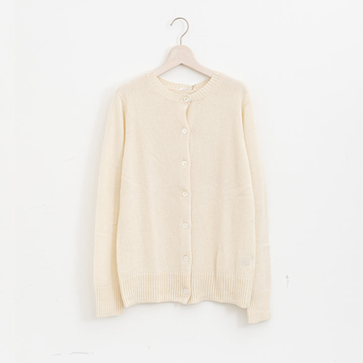 ANSPINNEN/　カシミヤ　クルーカーディガン ANS-WK00100