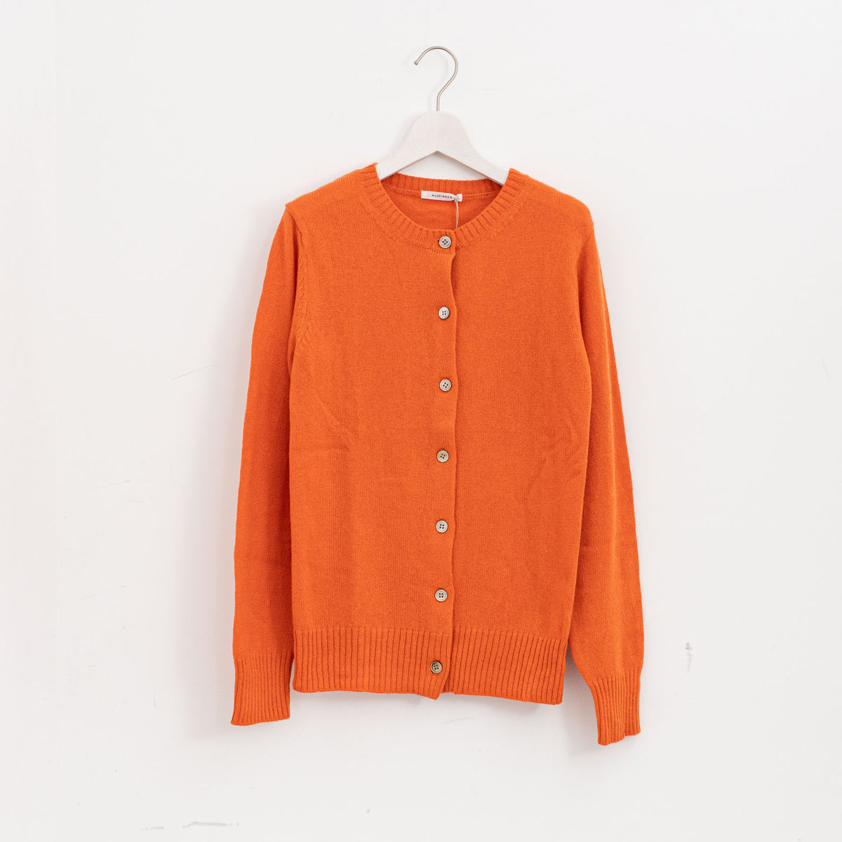 ANSPINNEN｜カシミヤ　クルーカーディガン ANS-WK00100（65.orange）