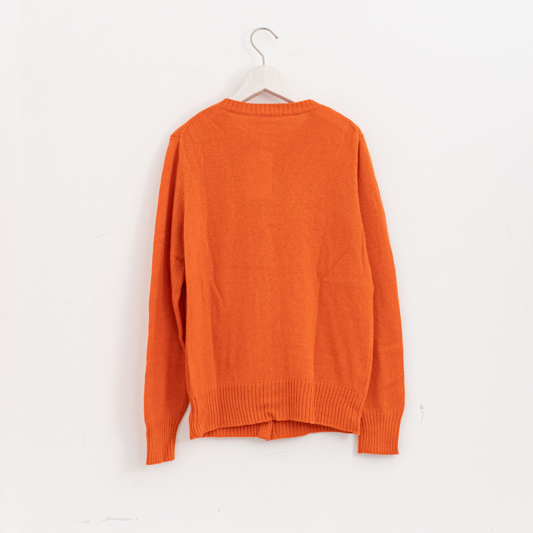 ANSPINNEN/　カシミヤ　クルーカーディガン ANS-WK00100