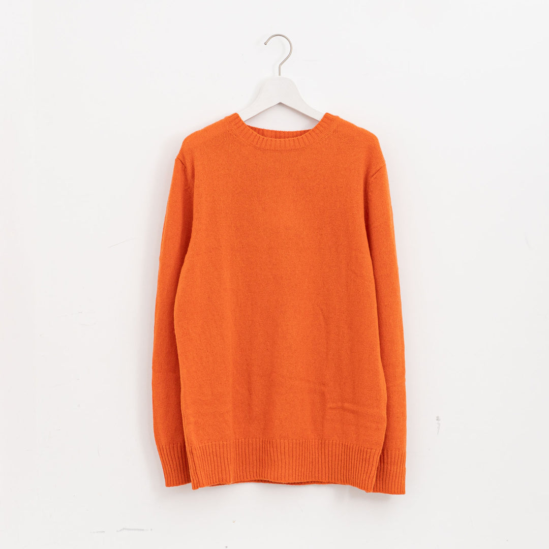 ANSPINNEN/　カシミヤクルーネックセーター col.orange　ANS-UK0071