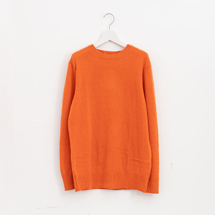 ANSPINNEN/　カシミヤクルーネックセーター col.orange　ANS-UK0071