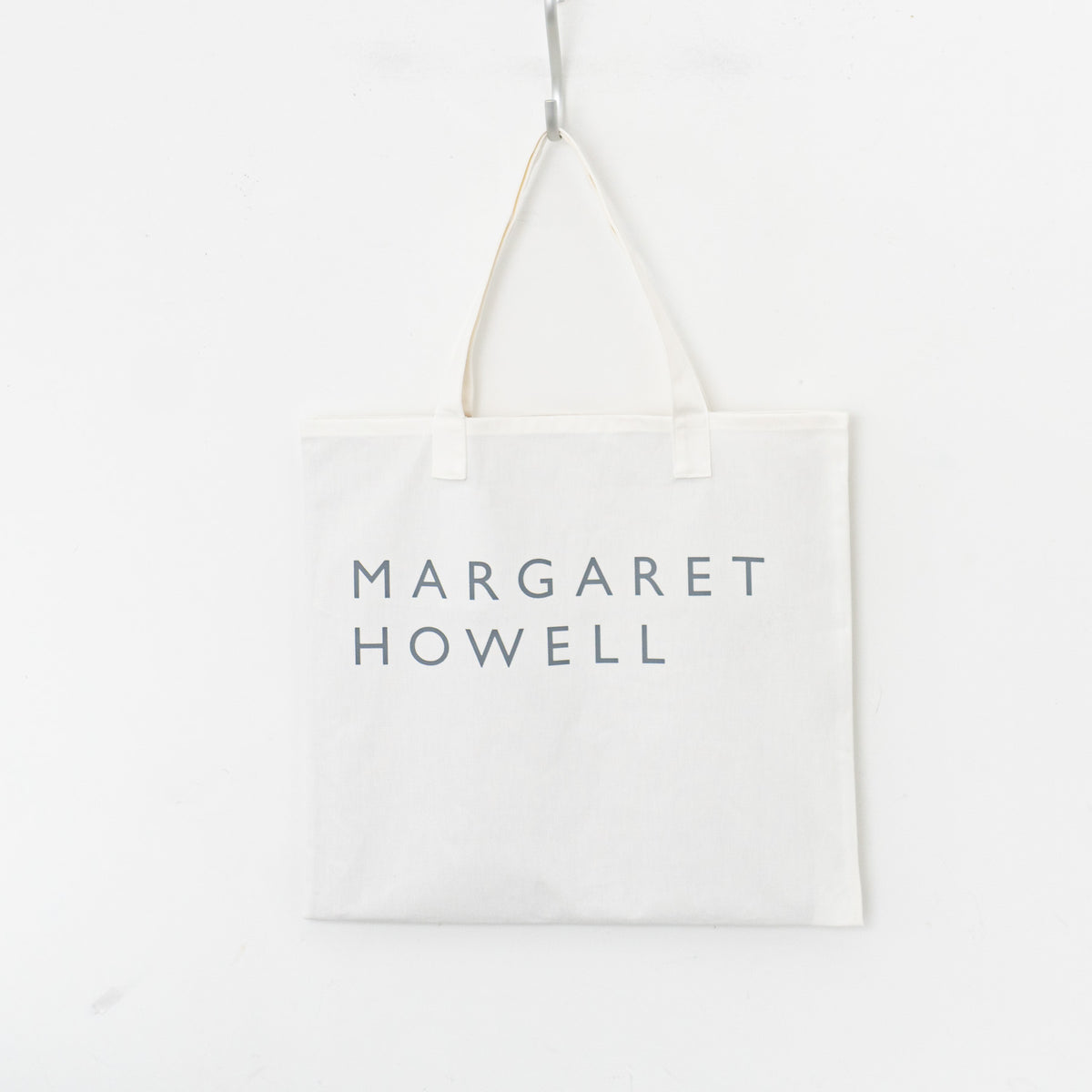 MARGARET HOWELL｜HOUSEHOLD GOODS COTTON LOGO BAG（030/WHITE）