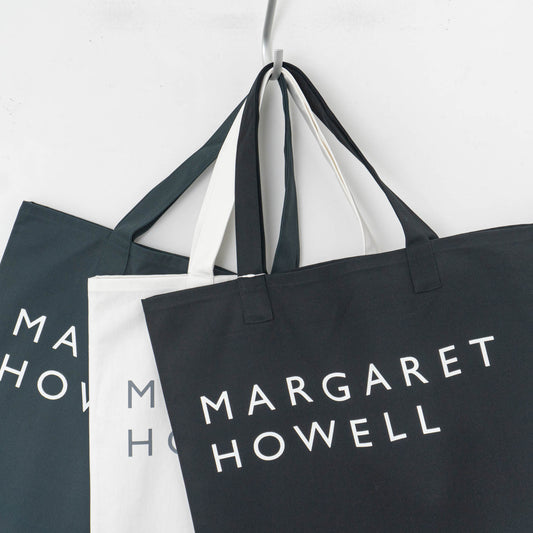 MARGARET HOWELL｜HOUSEHOLD GOODS COTTON LOGO BAG