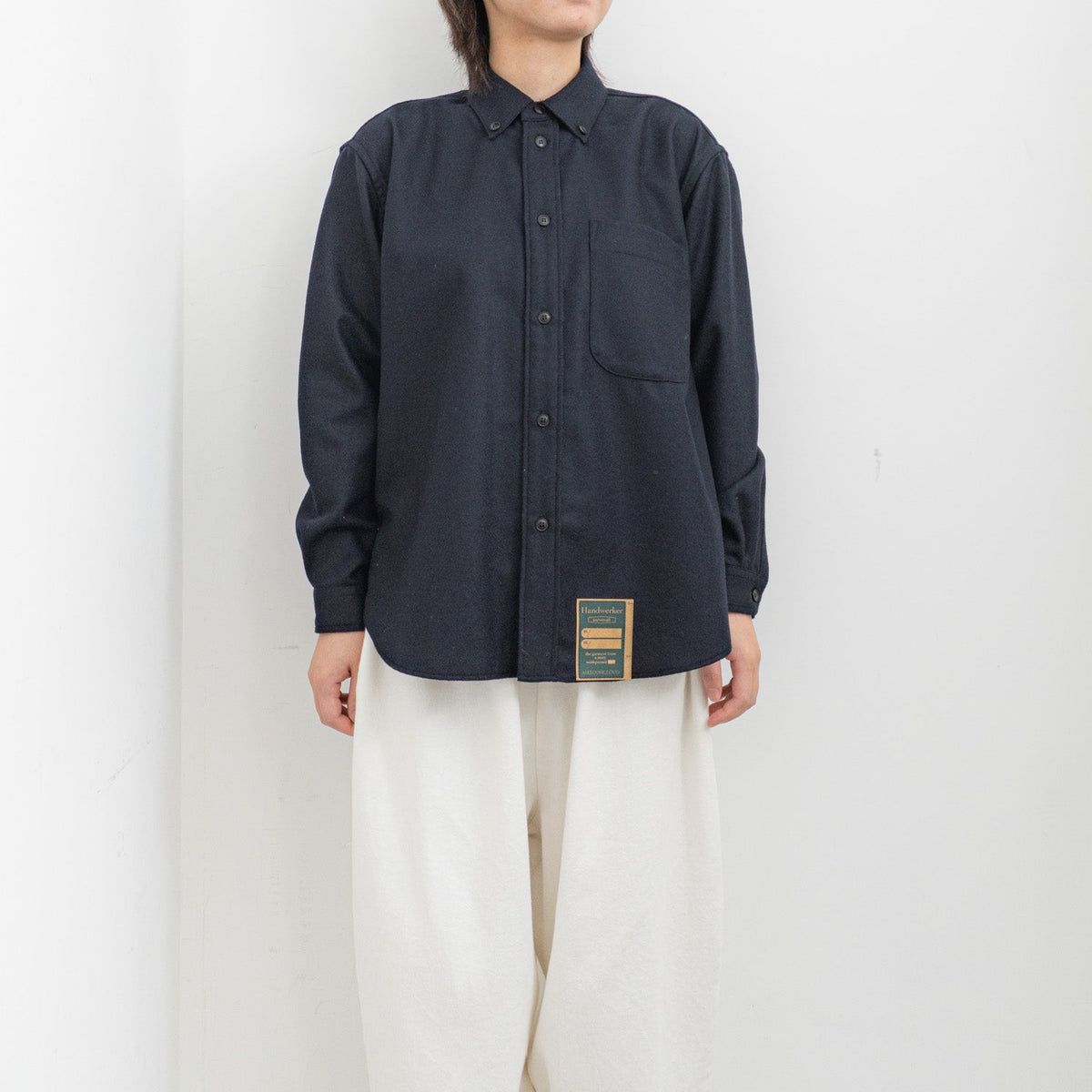 ASEEDONCLÖUD｜WOMEN　HW  wool flannel HW basic shirts 252612