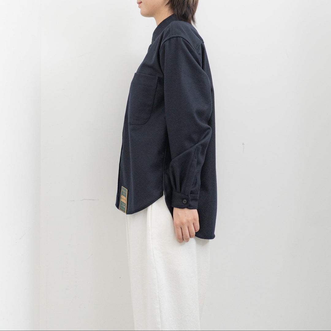 ASEEDONCLÖUD/WOMEN　HW  wool flannel HW basic shirts 252612