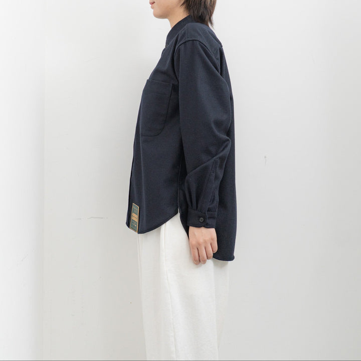 ASEEDONCLÖUD/WOMEN　HW  wool flannel HW basic shirts 252612