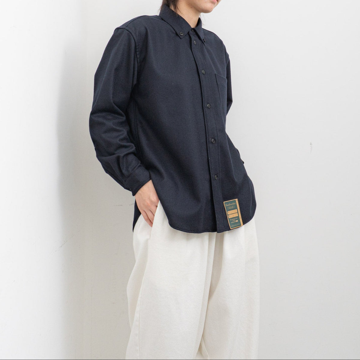 ASEEDONCLÖUD｜WOMEN　HW  wool flannel HW basic shirts 252612