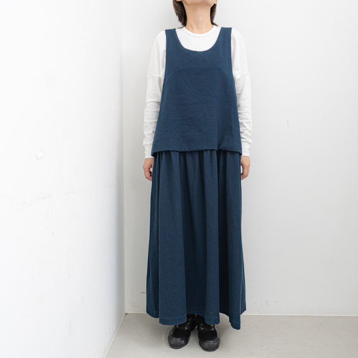 ゴーシュ /　コットンドビー スリーブレスワンピース G254-E018