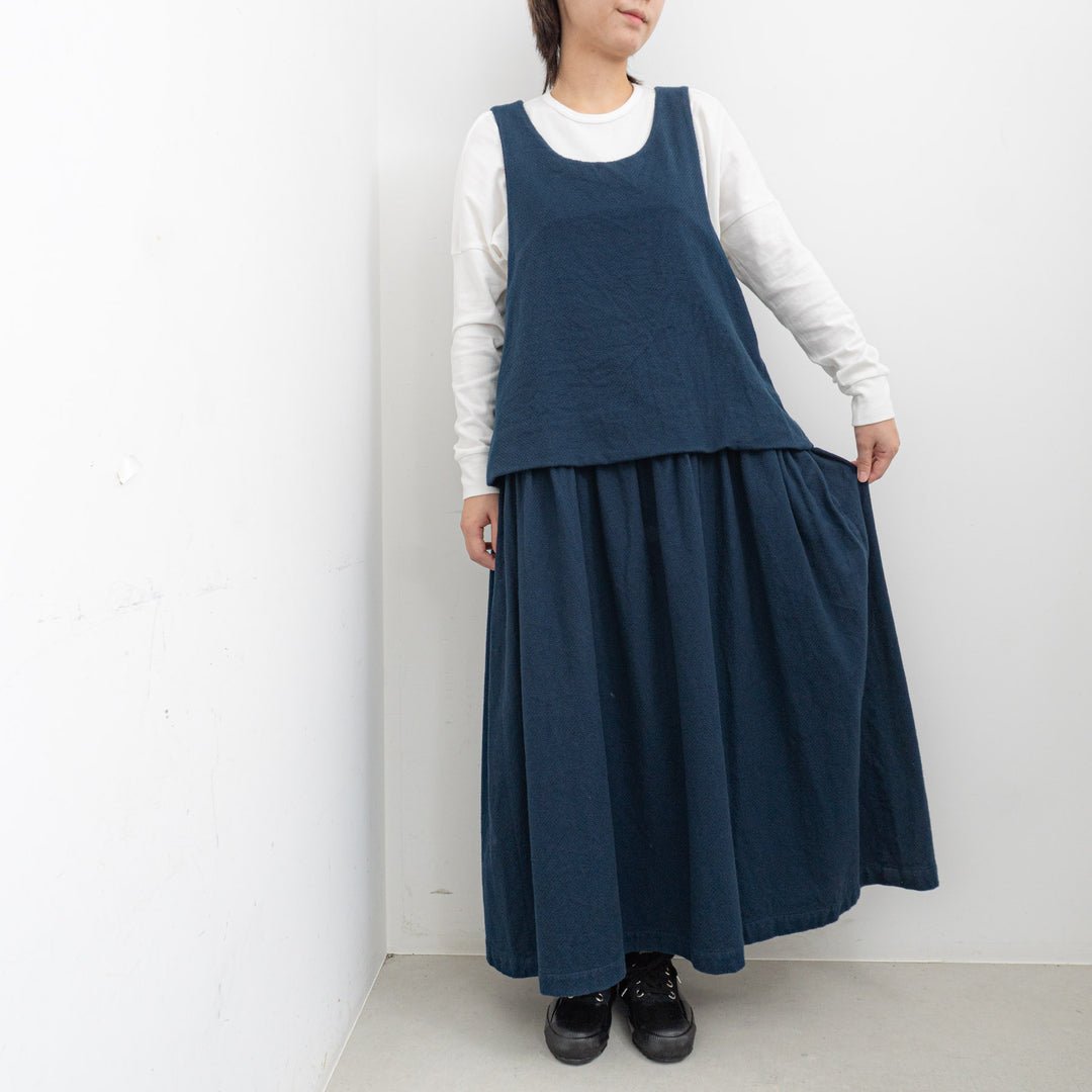 ゴーシュ /　コットンドビー スリーブレスワンピース G254-E018