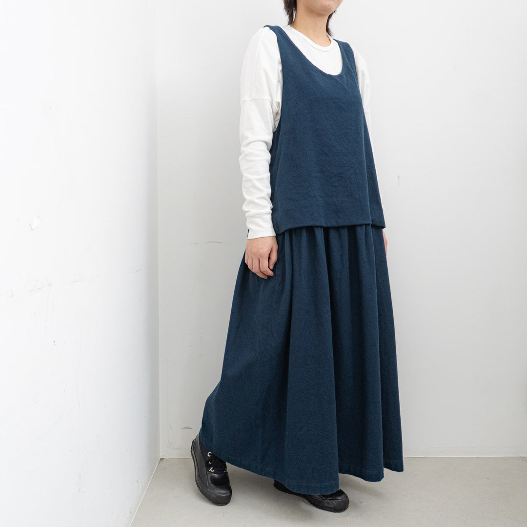 ゴーシュ /　コットンドビー スリーブレスワンピース G254-E018