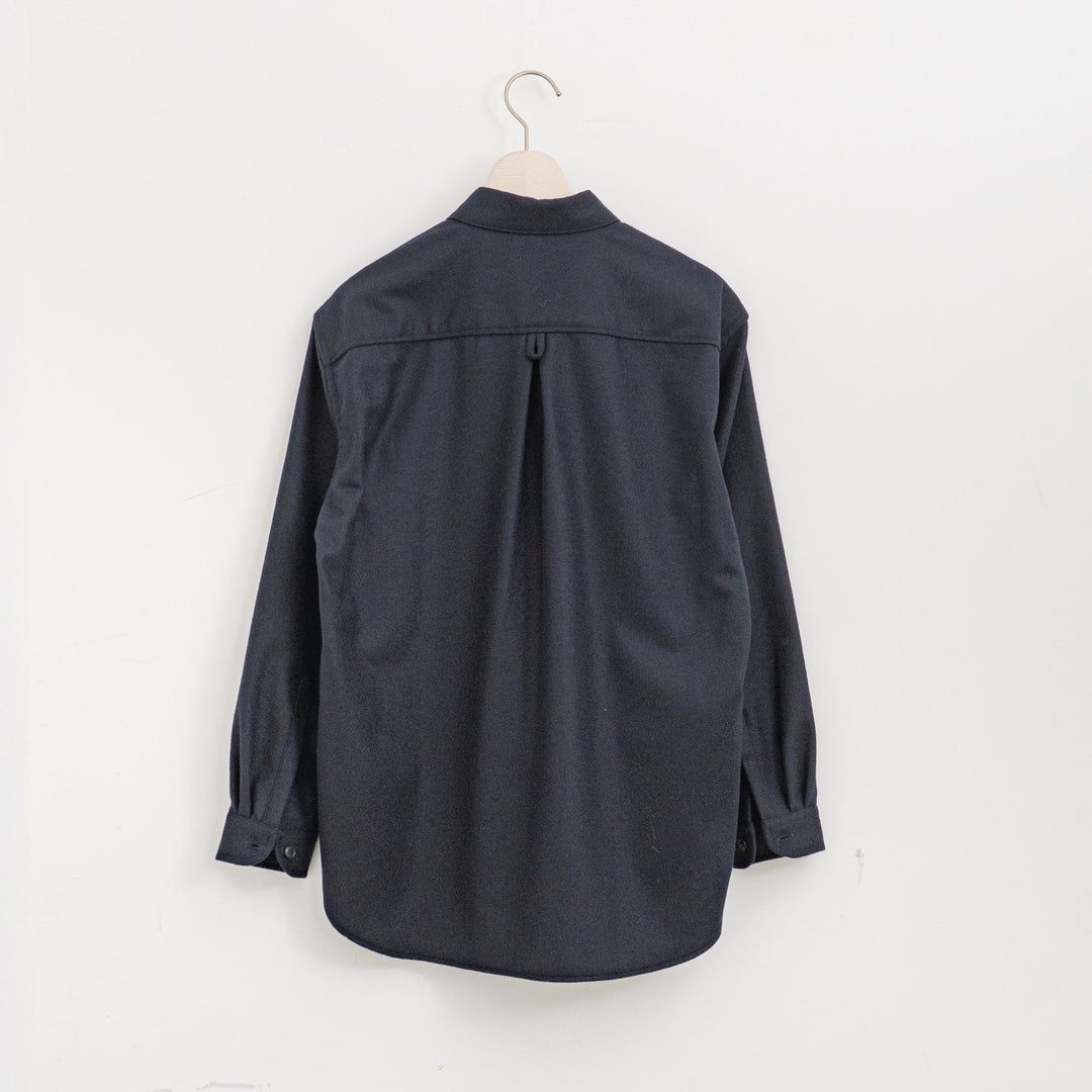 ASEEDONCLÖUD/WOMEN　HW  wool flannel HW basic shirts 252612