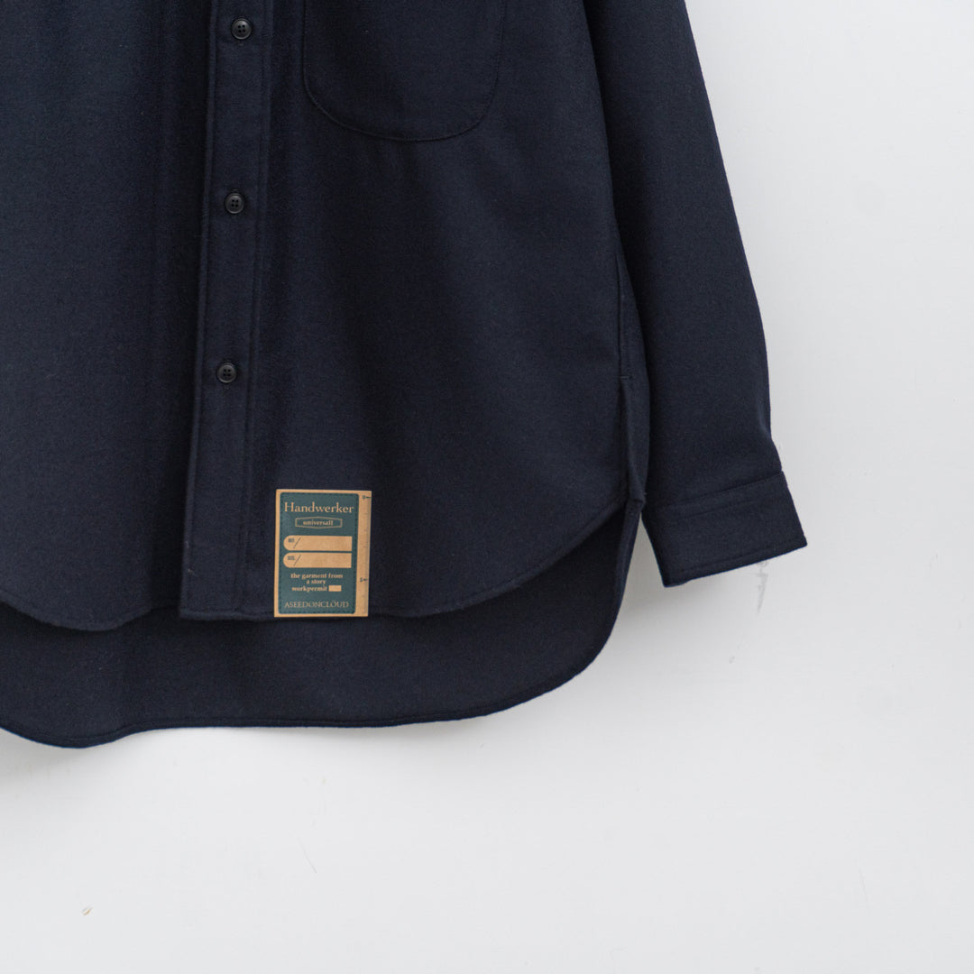 ASEEDONCLÖUD/WOMEN　HW  wool flannel HW basic shirts 252612