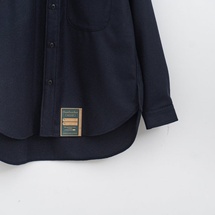 ASEEDONCLÖUD/WOMEN　HW  wool flannel HW basic shirts 252612