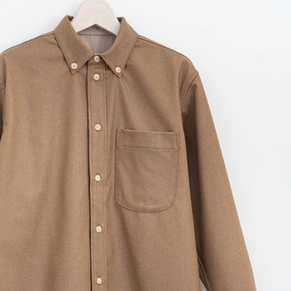ASEEDONCLÖUD｜WOMEN　HW  wool flannel HW basic shirts 252612