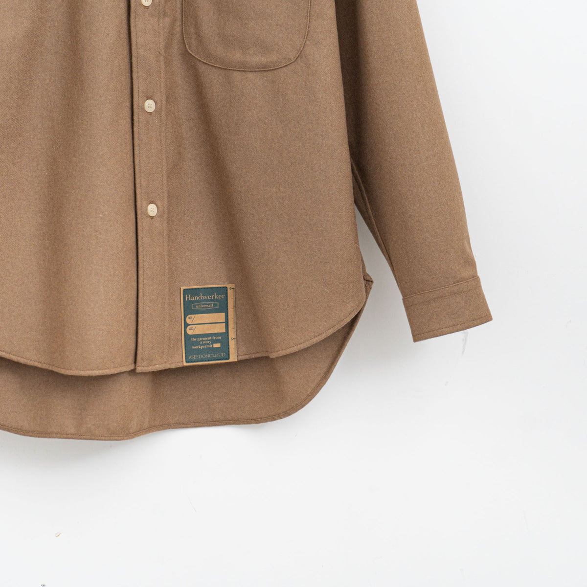 ASEEDONCLÖUD｜WOMEN　HW  wool flannel HW basic shirts 252612