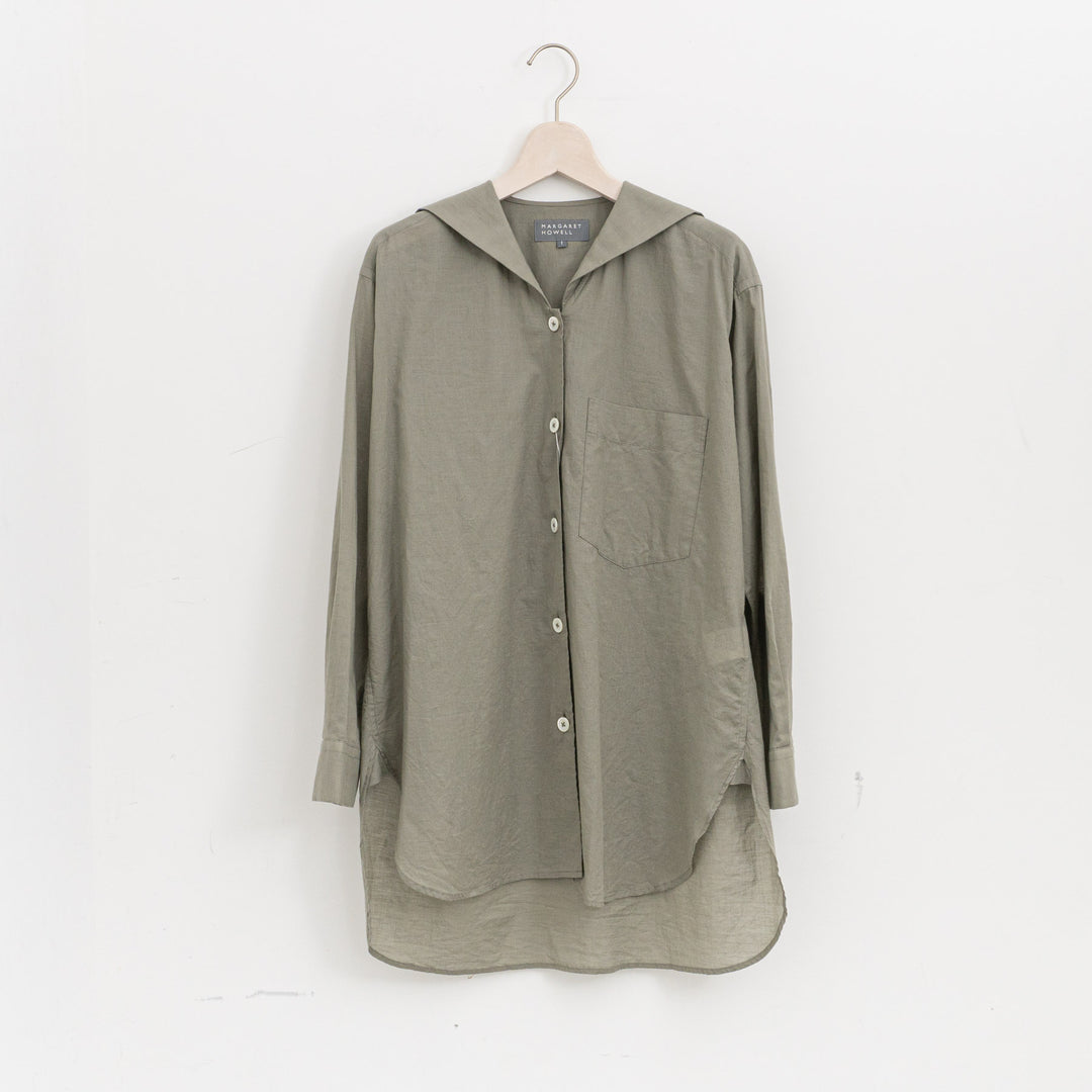 MARGARET HOWELL /WOMEN　SOFT COTTON CASHMERE SHIRT 5785253212-suomi