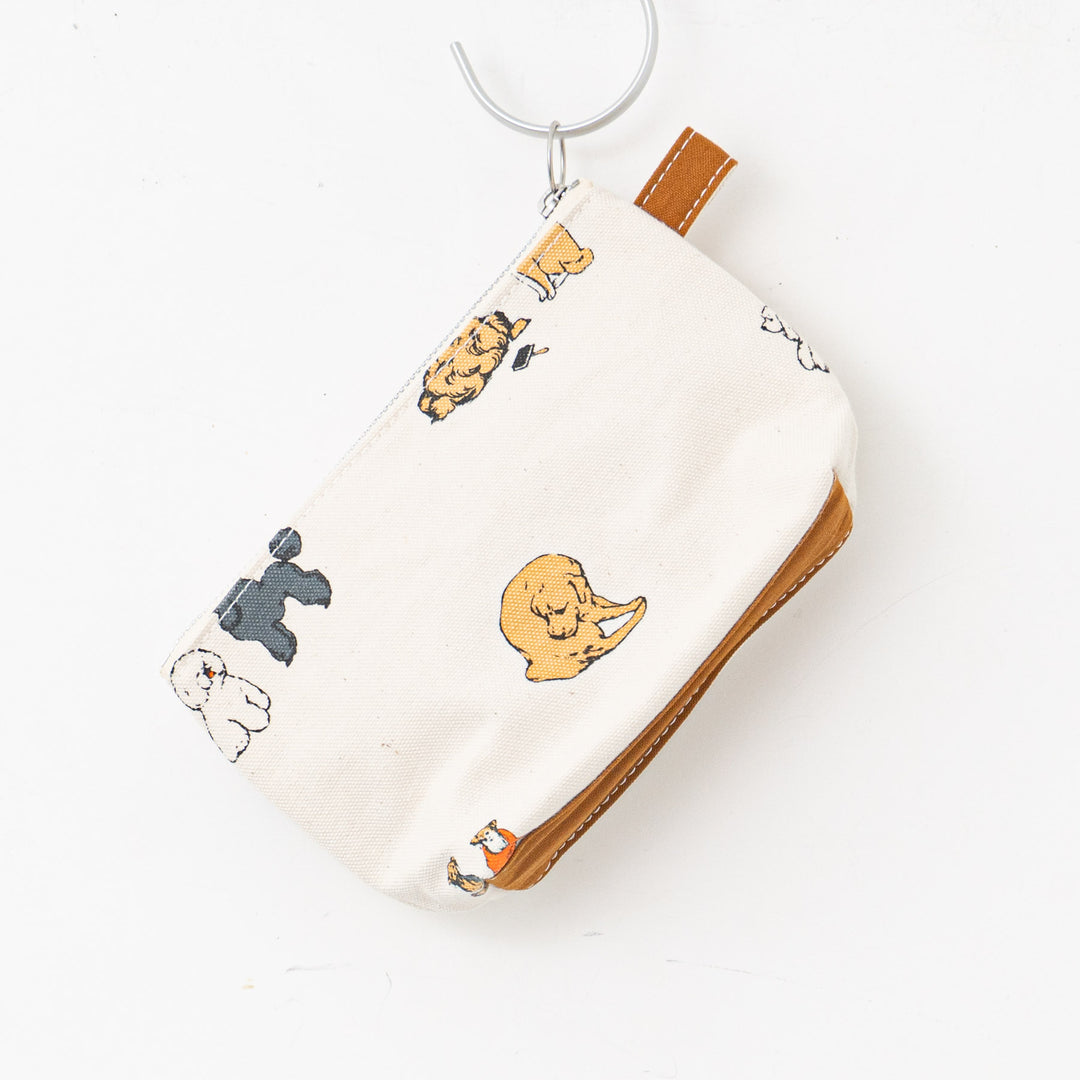 TEMBEA/　TOILETRY BAG PRINT MEDIUM col.DOG-2  CAMEL