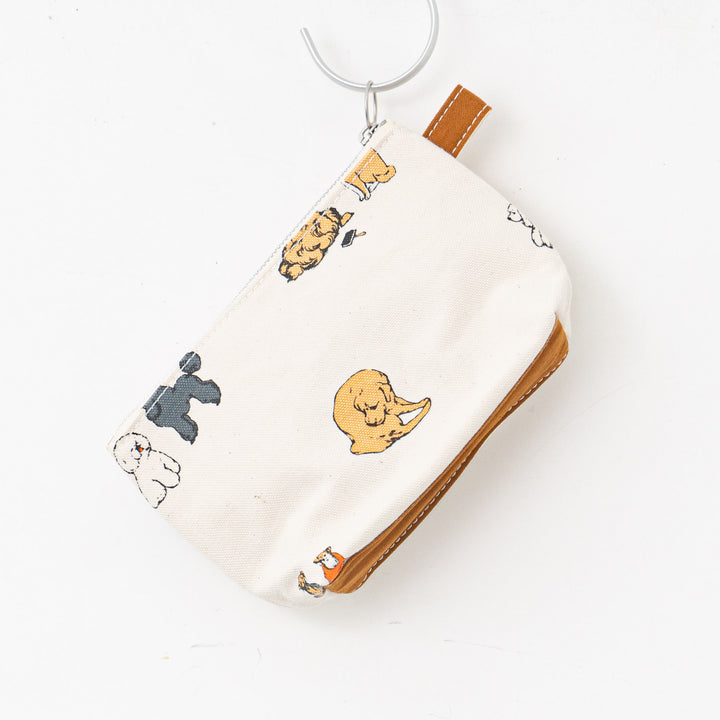 TEMBEA/　TOILETRY BAG PRINT MEDIUM col.DOG-2  CAMEL