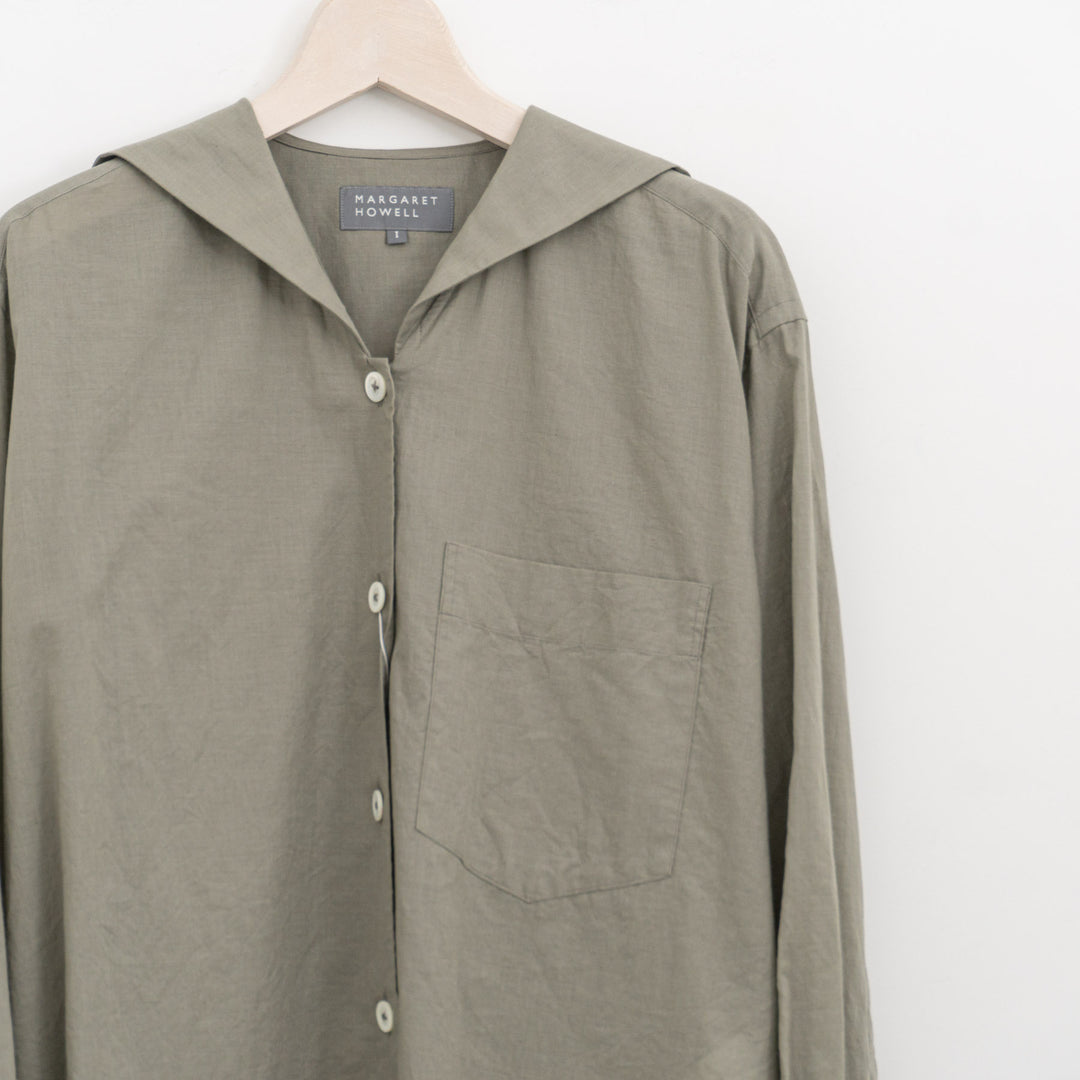 MARGARET HOWELL /WOMEN　SOFT COTTON CASHMERE SHIRT 5785253212-suomi