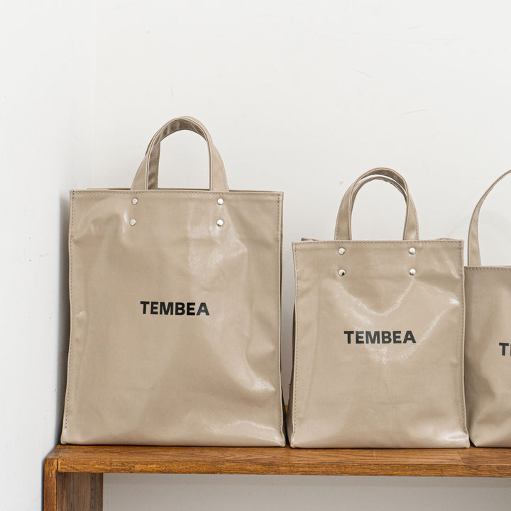 【7月下旬入荷・予約販売・数量限定】TEMBEA/　PAPER TOTE col.HAUS ORIGINAL LT-BEIGE DOG1