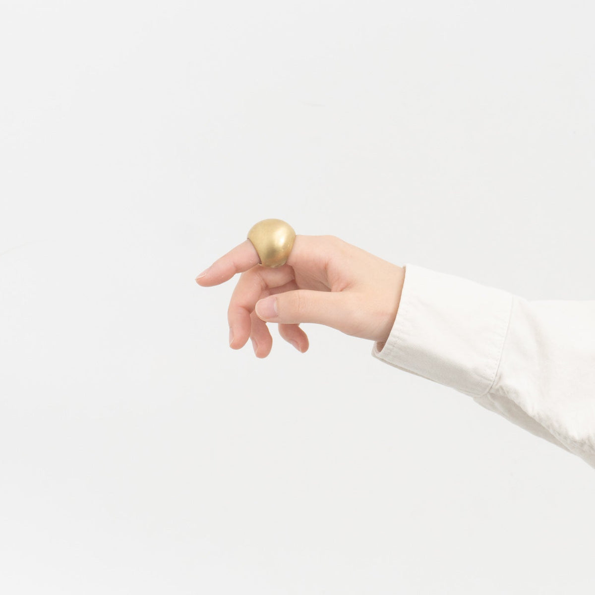 _Fot｜ball sculpture ring brass