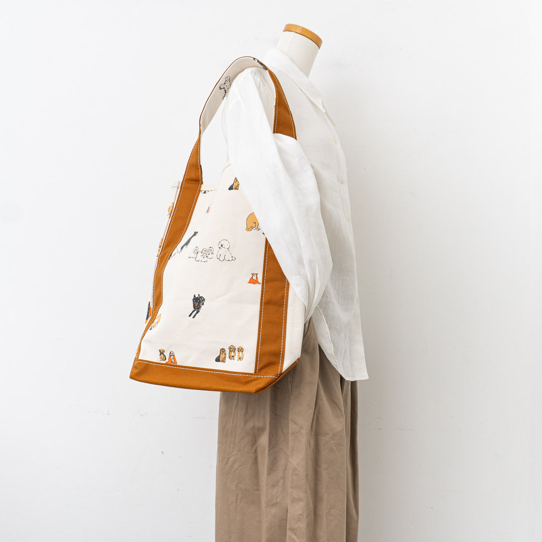 TEMBEA/　BAGUETTE TOTE　col.DOG-2/CAMEL