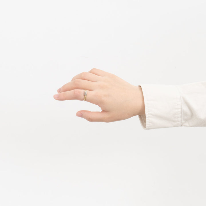 _Fot/　round wire ring _ coil silver