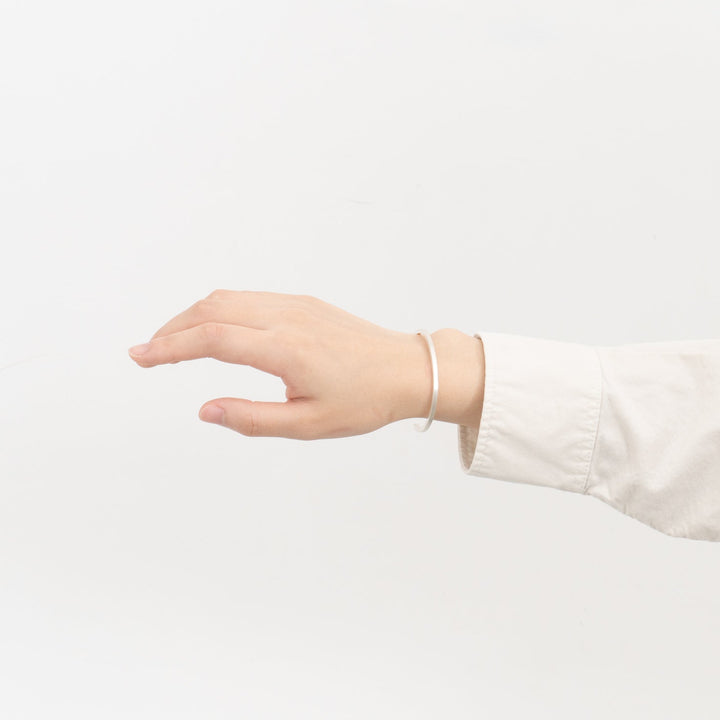 _Fot/　square bar _ bangle S silver