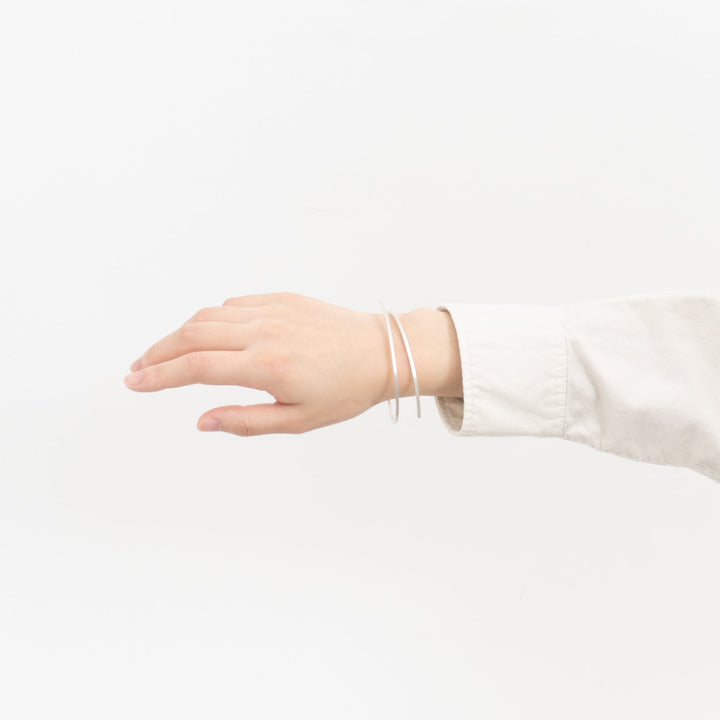 _Fot/　square bar _ bangle L silver