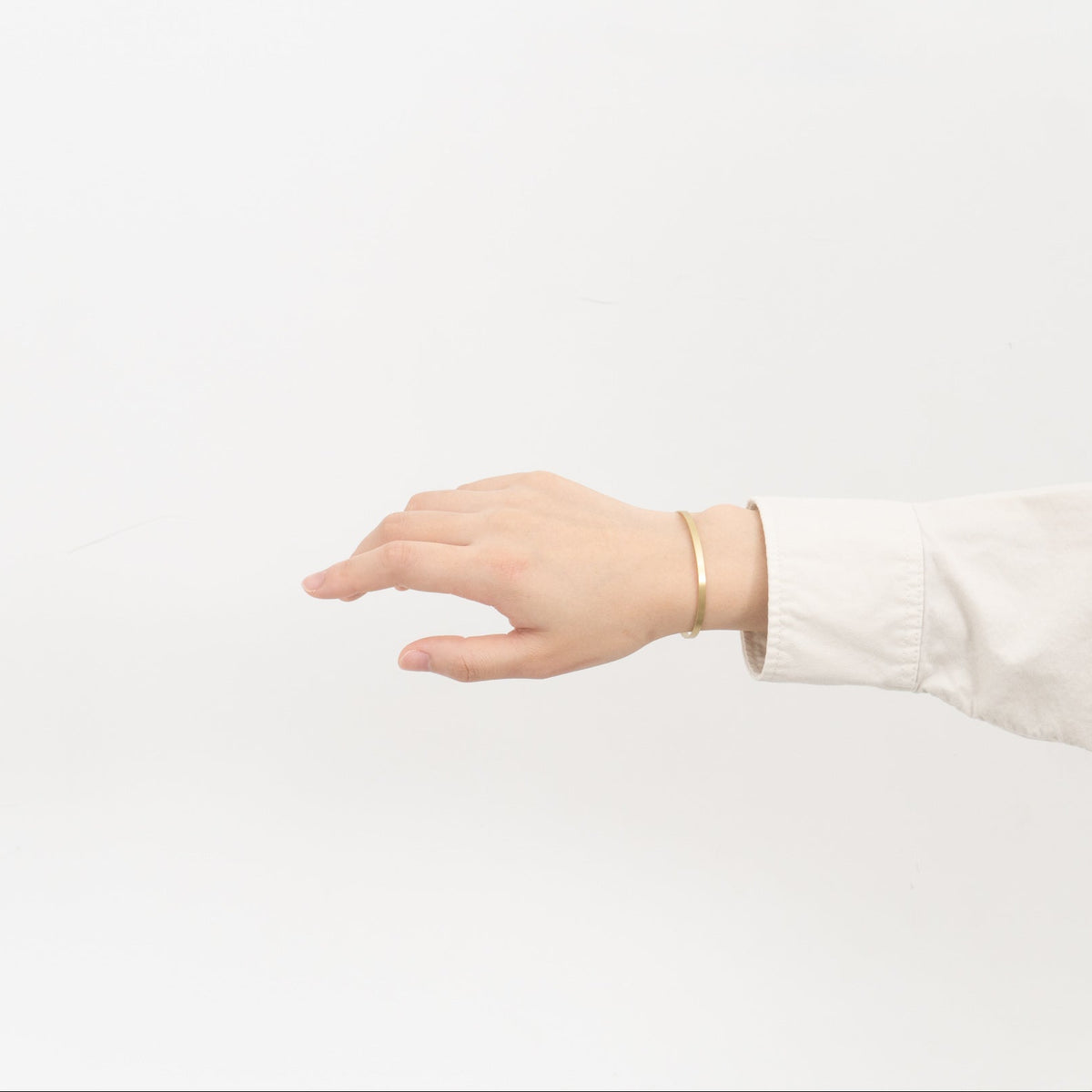 _Fot｜plate bangle 3mm - square brass