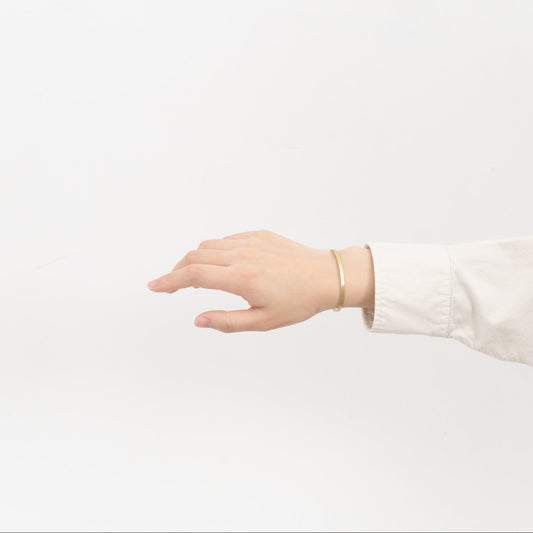 _Fot｜plate bangle 3mm - square brass