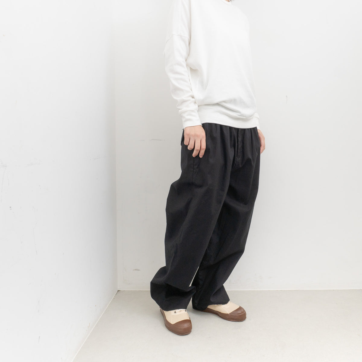 ゴーシュ｜ポプリン ワイドパンツ G254-P022