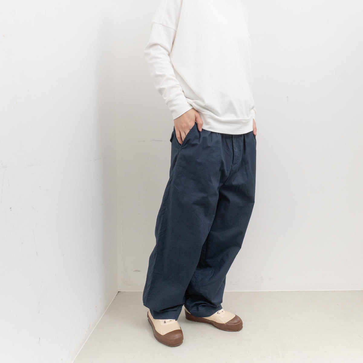 ゴーシュ｜ポプリン ワイドパンツ G254-P022