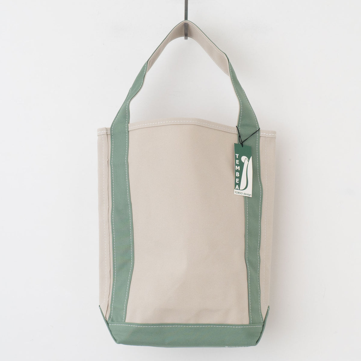 TEMBEA｜BAGUETTE TOTE　ベージュ/ウグイス（ベージュ/ウグイス）