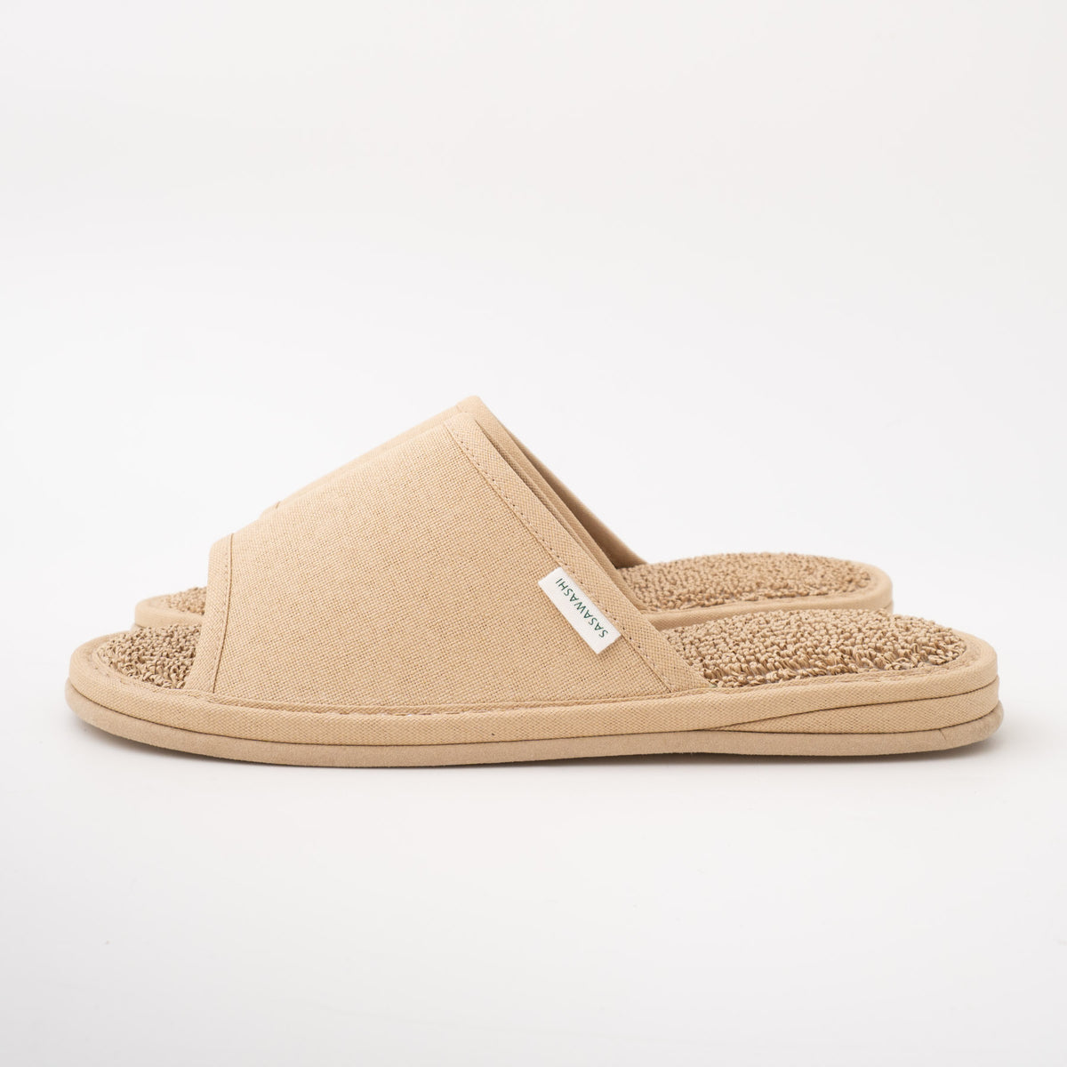 SASAWASHI｜パイルスリッパ（camel）