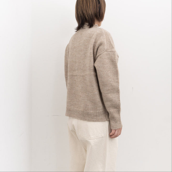 homspun /　ローピング前立て配色カーディガン 252-7883